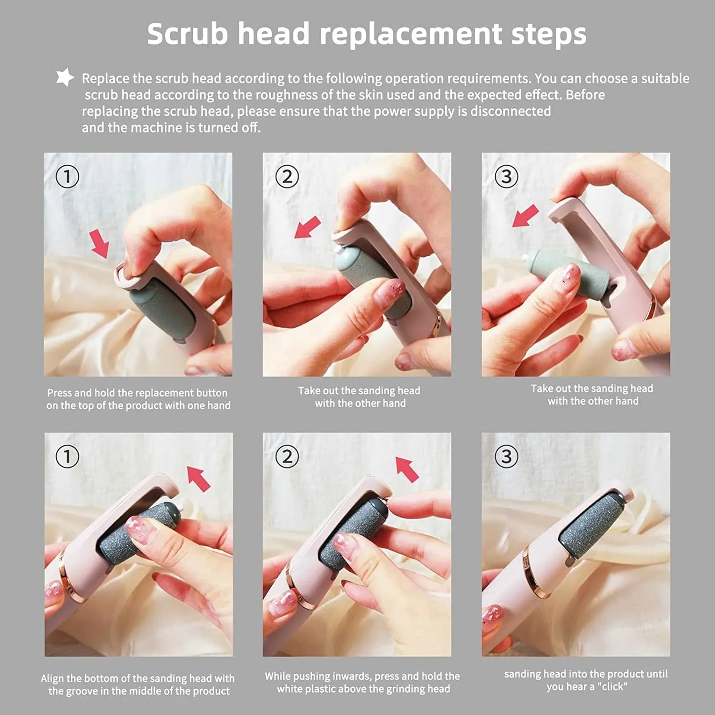 Electric Foot Callus Remover — Rechargeable Pedicure File & Foot Grinder